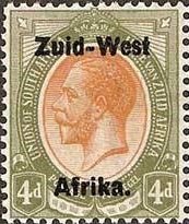 Stamp, Overprinted,Dutch, South-West Africa,  