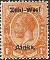 Stamp, Overprinted,Dutch, South-West Africa,  