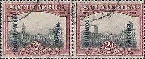 Se-tenant, Overprinted Pair, South-West Africa,  