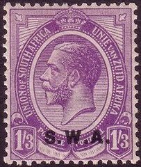 Stamp, Overprinted S.W.A., South-West Africa,  