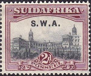 Stamp, Overprint,Africaan, South-West Africa,  
