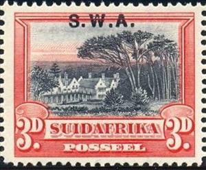 Stamp, Overprint,Africaan, South-West Africa,  
