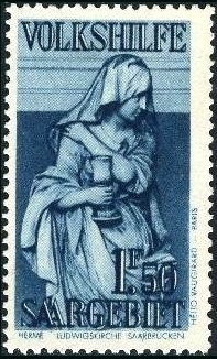 "Consolation", Statue of Saint Louis church Saarbrücken