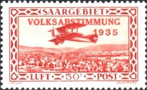 Plane flying Saarbrücken