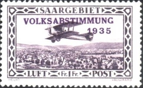 Plane flying Saarbrücken