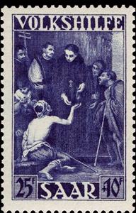 Stamp, Eleemosynary of St. Thomas, Germany, Saarland,  