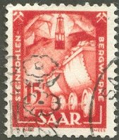 Stamp, Coal mining, lorries, Germany, Saarland,  
