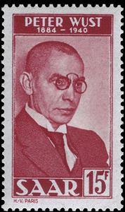 Stamp, P. Wust, philosopher, Germany, Saarland,  