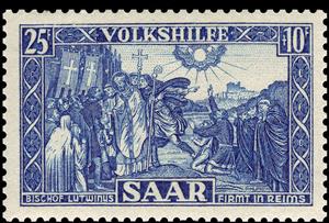 Stamp, Lutwinus in Reims, Germany, Saarland,  