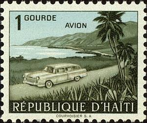 Stamp, Car on Beachstreet, Haiti,  