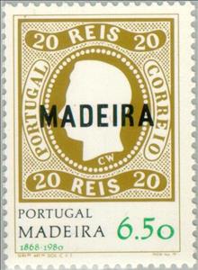Stamp, 112th Anniversary of the first Madeira stamp issue, Madeira Islands,  , Heads of State, Special Occasions, Stamps, Philately