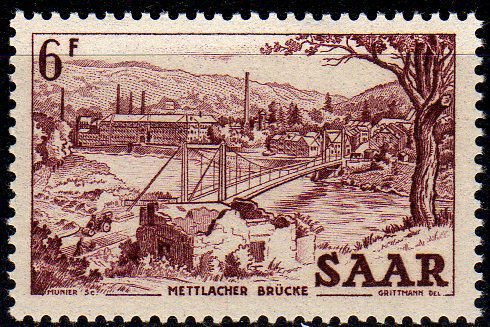 Rope bridge in Mettlach