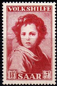 Stamp, Murillo: "The devine shepherder", Germany, Saarland,  