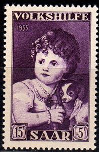Stamp, Tizian: "Clarica Strozzi", Germany, Saarland,  