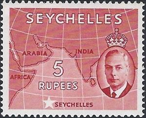 Stamp, Map, Seychelles,  , Maps