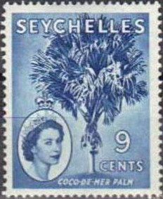 Stamp, Coco-de-Mer, Seychelles,  