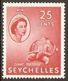 Stamp, Aldabra Giant Tortoise (Aldabrachelys gigantea), Seychelles,  