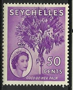 Stamp, Coco de mer Palm, Seychelles,  