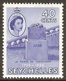 Stamp, Stone of Possession, Seychelles,  