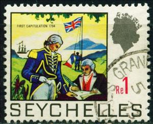 Stamp, The British conquer the Seychelles, 1794, Seychelles,  , Anniversaries and Jubilees