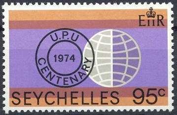 Stamp, Cancellation and Seychelles, Seychelles,  
