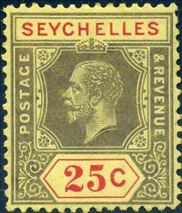 Stamp, Issues of 1917-20, Seychelles,  