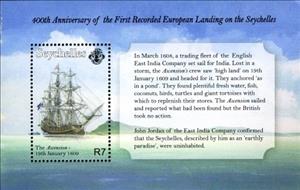 Souvenir Sheet, Seafaring and Exploration, Seychelles,  