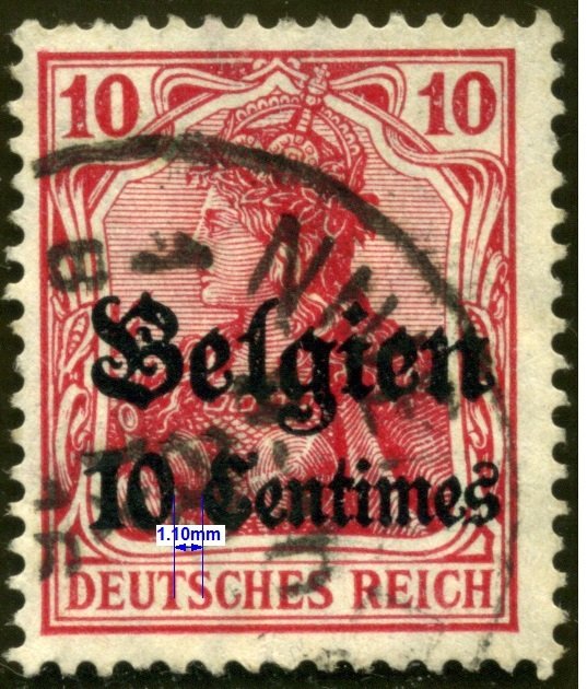 overprint on "Germania"