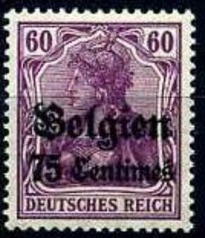 overprint on "Germania"
