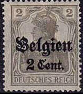 Stamp, overprint on "Germania", Germany, Colonies and Post Abroad,  