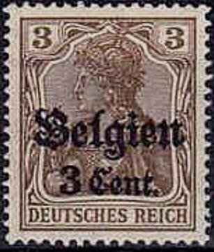 overprint on "Germania"
