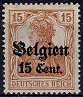 overprint on "Germania"