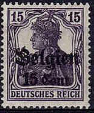 overprint on "Germania"