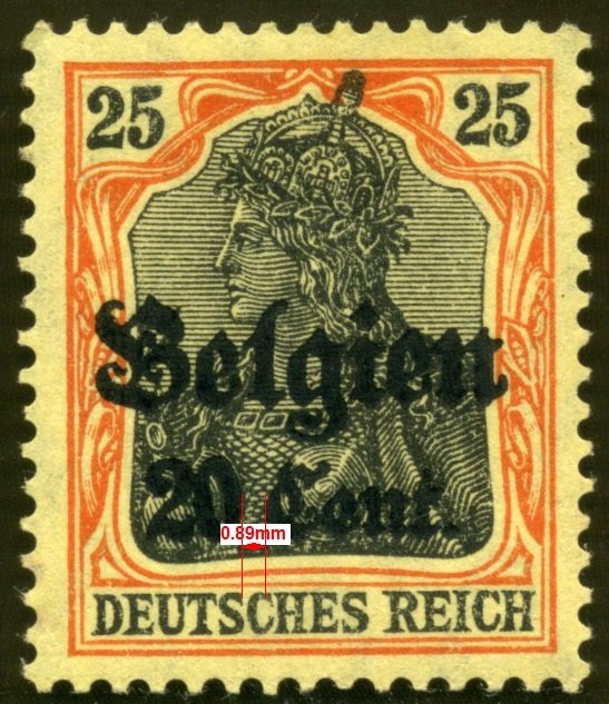 overprint on "Germania"