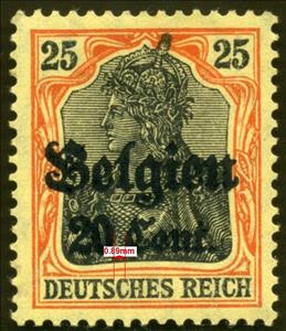 Stamp, overprint on "Germania", Germany, Colonies and Post Abroad,  