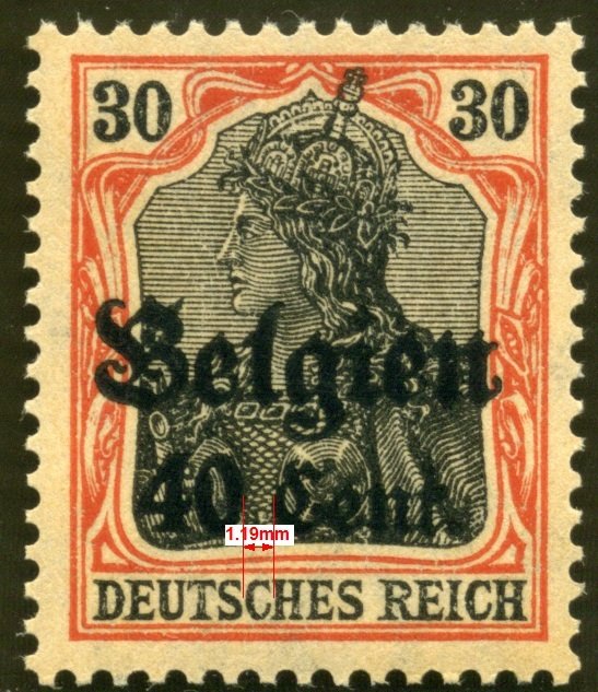 overprint on "Germania"