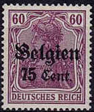 overprint on "Germania"