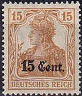 overprint on "Germania"