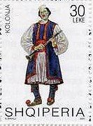 Stamp, Kolonja, Albania,  