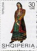 Stamp, Tepelena, Albania,  