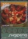 Stamp, Fleshy dish, Albania,  , Gastronomy