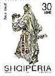 Stamp, Zall Dajt, Albania,  , Suits and Costumes