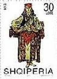 Stamp, Has, Albania,  , Suits and Costumes