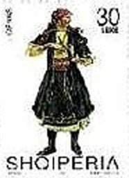 Stamp, Ligenas, Albania,  , Suits and Costumes