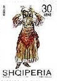 Stamp, Kruje, Albania,  , Suits and Costumes