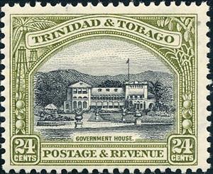 Stamp, Government House, Trinidad and Tobago,  