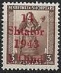 Overprint SHTATOR Over Albanian Stamp