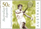 Stamp, Court In Action, Australia,  , Famous People, Tennis