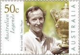 Stamp, Laver With Trophy, Australia,  , Famous People, Tennis