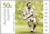 Stamp, Laver In Action, Australia,  , Famous People, Tennis